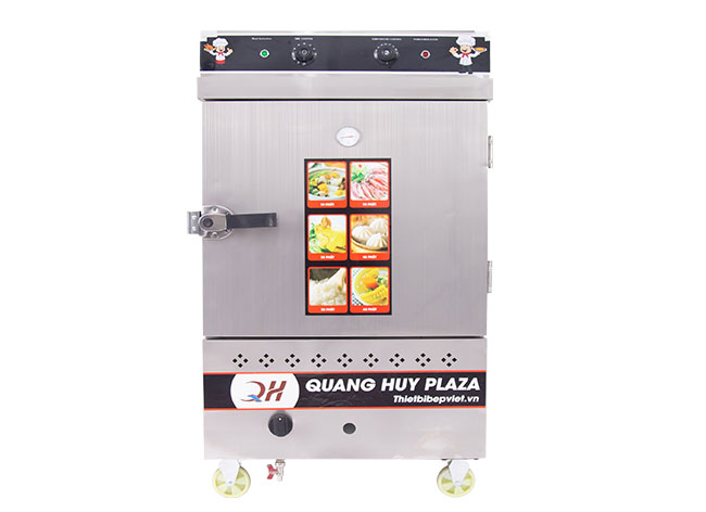 Tủ bánh bao 6 khay điện gas có điều khiển