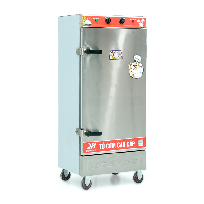 Tủ cơm 12 khay điện hấp từ 40kg Gạo/mẻ có điều khiển