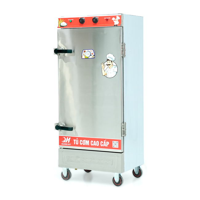 Tủ cơm 12 khay điện hấp từ 40kg Gạo/mẻ có điều khiển