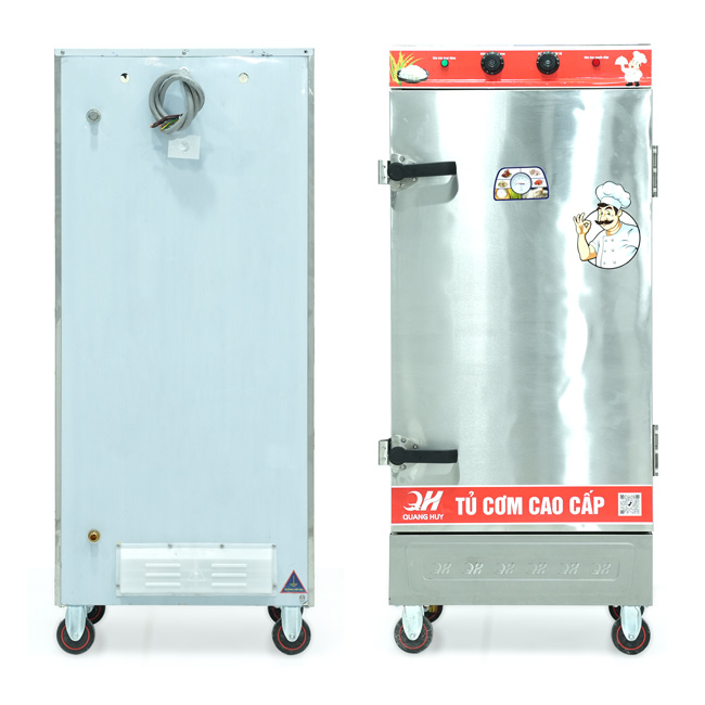 Tủ cơm 12 khay điện hấp từ 40kg Gạo/mẻ có điều khiển