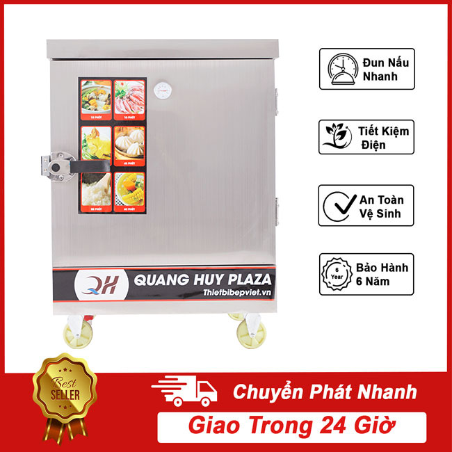 Tủ hấp bánh bao 6 khay