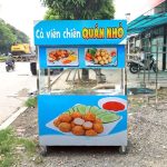 Xe đẩy bán hàng inox