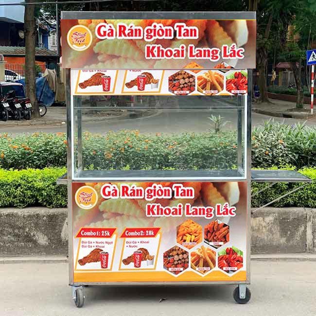 Xe gà rán khoai lang lắc