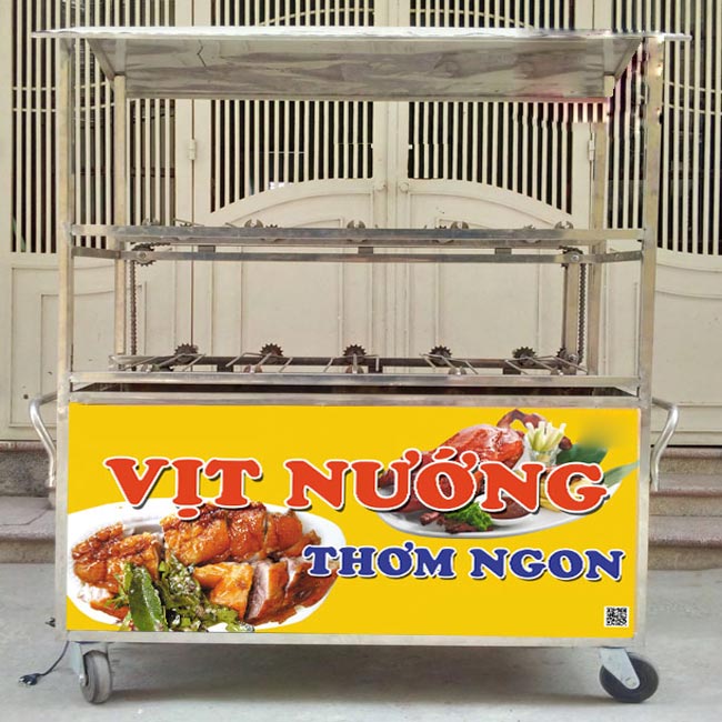 Xe gà vịt nướng bắt mắt