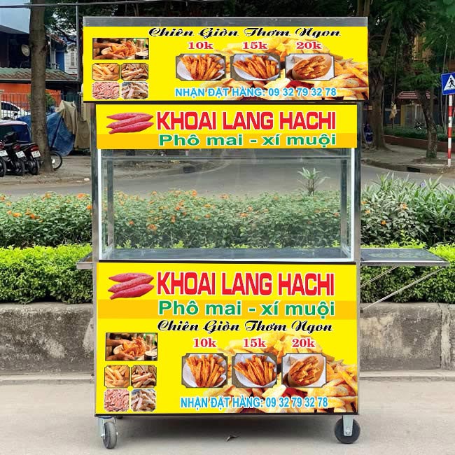 Xe khoai lang lắc phô mai xí muội