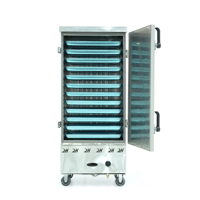 Tủ cơm 12 khay điện gas hấp từ 40kg Gạo/mẻ không điều khiển