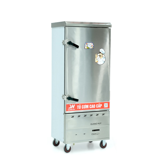 Tủ cơm 12 khay điện gas hấp từ 40kg Gạo/mẻ không điều khiển