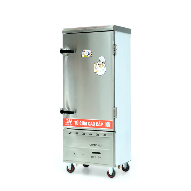 Tủ cơm 12 khay điện gas hấp từ 40kg Gạo/mẻ không điều khiển