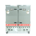 Tủ cơm 24 khay gas hấp từ 80kg Gạo/mẻ