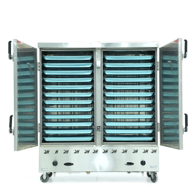 Tủ cơm 24 khay gas hấp từ 80kg Gạo/mẻ