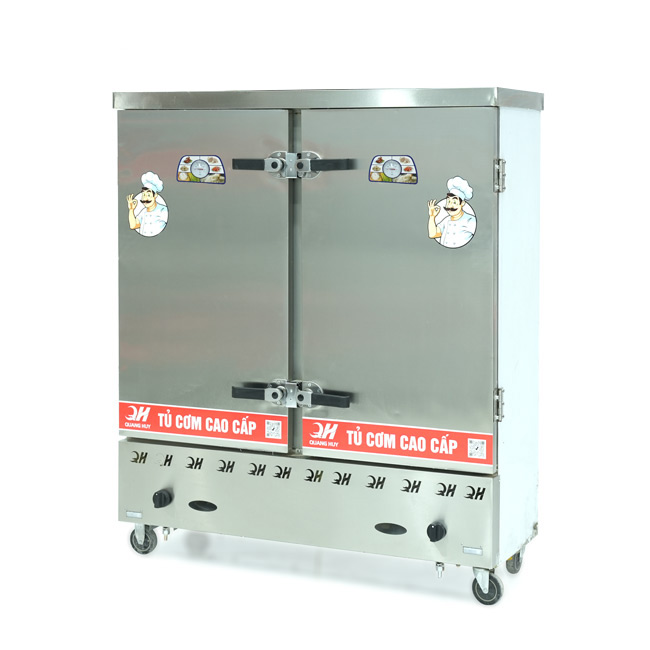 Tủ cơm 24 khay gas hấp từ 80kg Gạo/mẻ