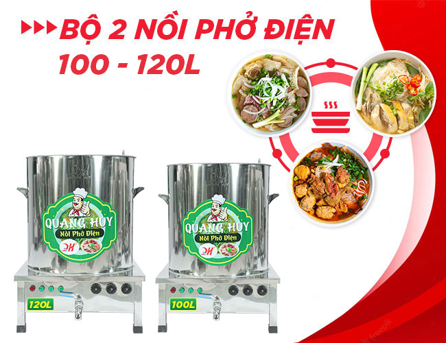 bộ 2 nồi phở 100-120l