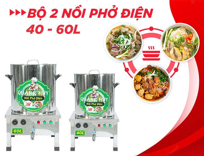 bộ 2 nồi phở 40-60L