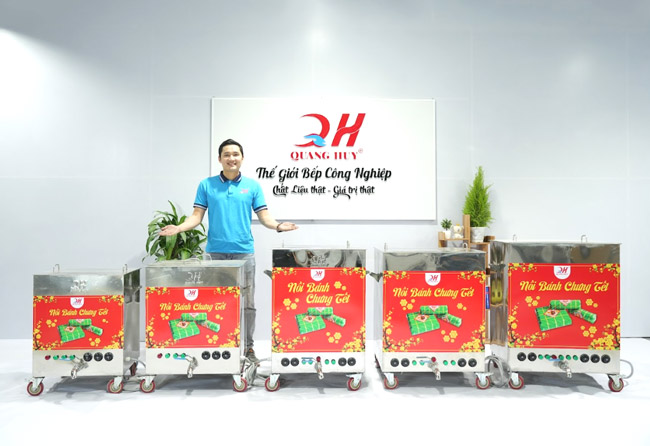 nồi bánh chưng 150L quang huy giá tốt