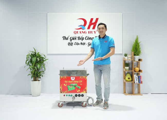 nồi điện nấu bánh chưng 150L nhỏ gọn