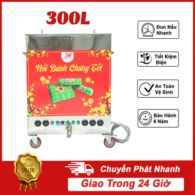 Nồi Bánh Chưng Cỡ Lớn Luộc từ 130 Chiếc/Mẻ Chỉ 7 Giờ