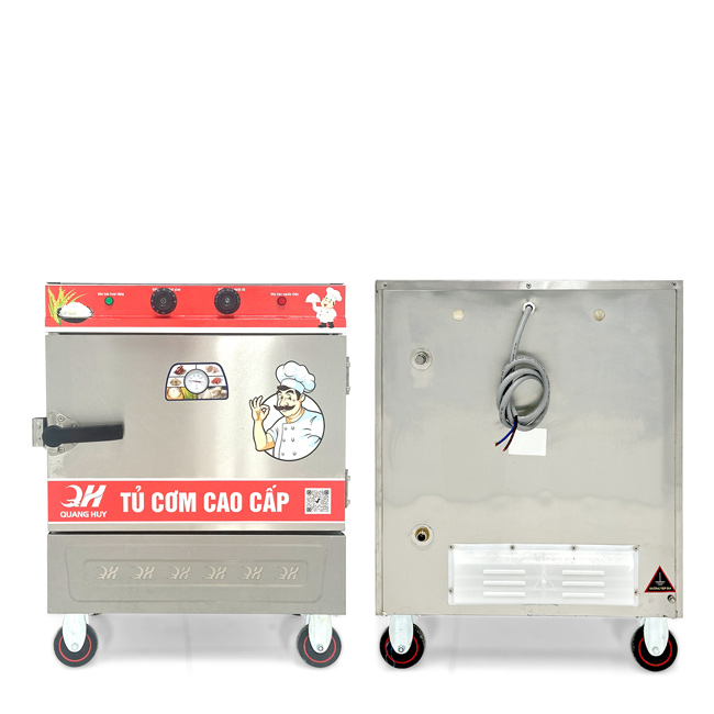 Tủ cơm 4 khay điện hấp từ 13kg Gạo/mẻ có điều khiển