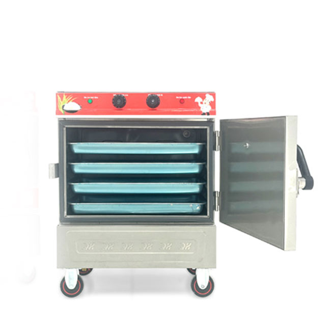 Tủ hấp 4 khay điện hấp từ 13kg Gạo/mẻ có điều khiển
