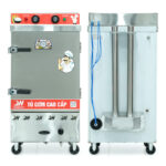 Tủ cơm 8 khay điện gas hấp từ 26kg Gạo/mẻ có điều khiển