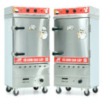 Tủ cơm 8 khay điện gas hấp từ 26kg Gạo/mẻ có điều khiển
