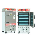 Tủ cơm 8 khay điện gas hấp từ 26kg Gạo/mẻ có điều khiển