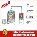 Nồi nấu rượu bằng điện 3 pha từ 20kg gạo/mẻ