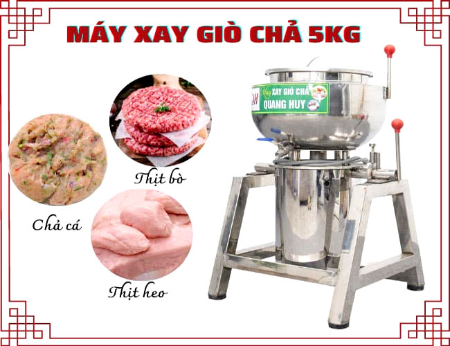 Thành phẩm máy xay giò chả 5kg chất lượng