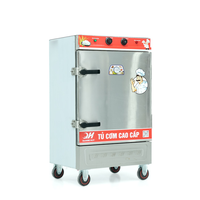 Tủ cơm 8 khay điện hấp từ 26kg Gạo/mẻ có điều khiển