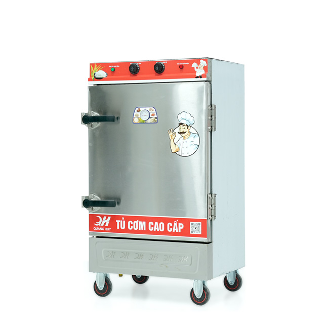 Tủ cơm 8 khay điện hấp từ 26kg Gạo/mẻ có điều khiển
