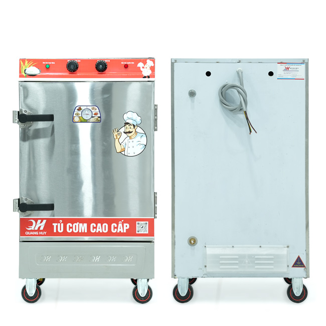 Tủ cơm 8 khay điện hấp từ 26kg Gạo/mẻ có điều khiển