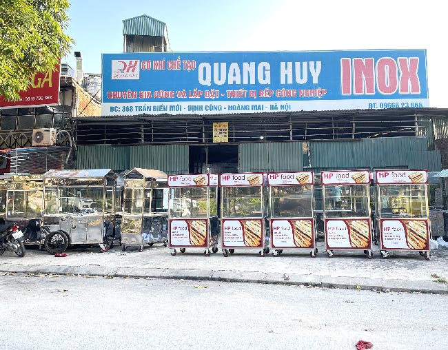 xe bánh mì que sản xuất tại quang huy