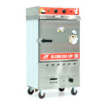 Tủ cơm 6 khay điện gas hấp từ 20kg Gạo/mẻ có điều khiển