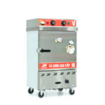 Tủ cơm 6 khay điện gas hấp từ 20kg Gạo/mẻ có điều khiển