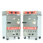 Tủ cơm 6 khay điện gas hấp từ 20kg Gạo/mẻ có điều khiển