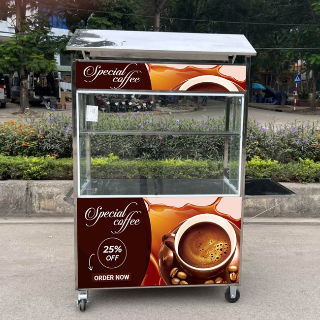 bàn pha chế xe cafe 1m2