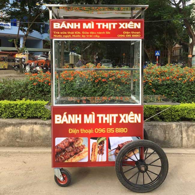 kinh doanh xe bánh mì thịt nướng