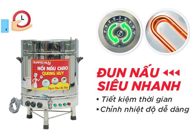 nồi 120L nấu cháo nhanh