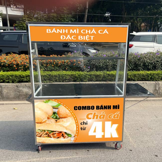 Xe bánh mì có mái che