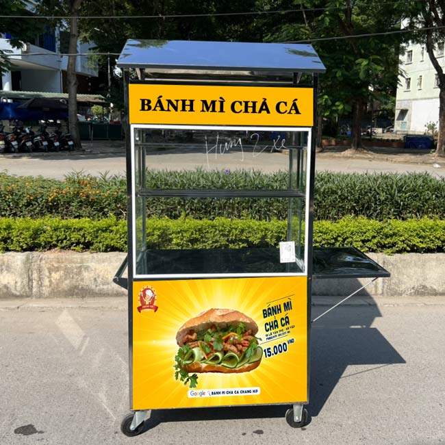 Xe bánh mì có mái che