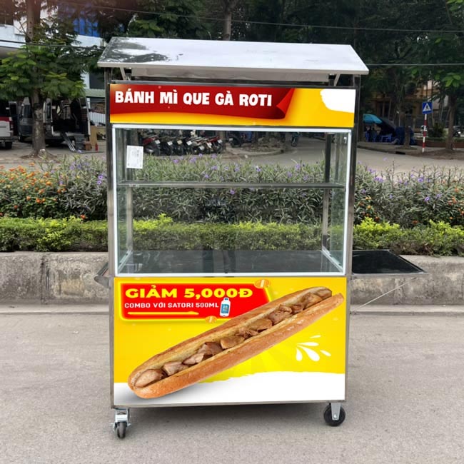 Xe bánh mì que mái ngói