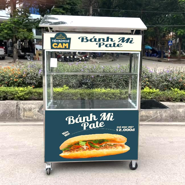 xe bánh mì pate tiết kiệm