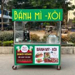 Xe bán bánh mì có lò nướng