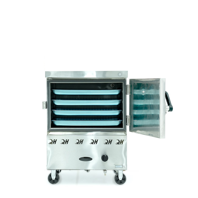 Tủ cơm 4 khay gas hấp từ 13kg Gạo/mẻ