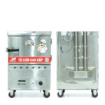 Tủ cơm 4 khay gas hấp từ 13kg Gạo/mẻ