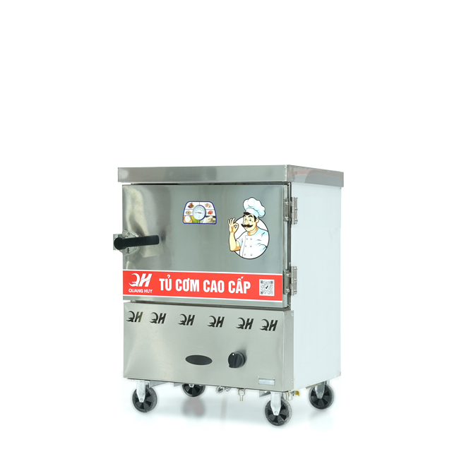 Tủ cơm 4 khay gas hấp từ 13kg Gạo/mẻ
