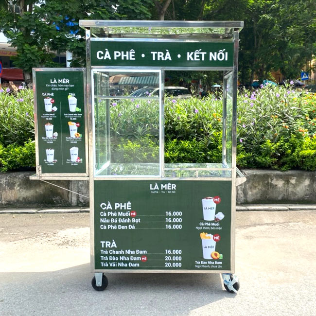 menu xe trà sữa đa dạng