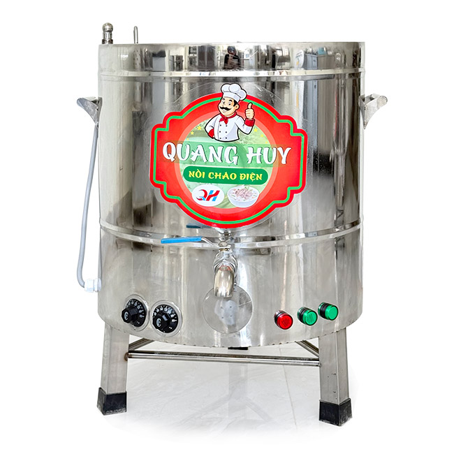 Nồi điện nấu cháo 60L nấu 6kg gạo/mẻ