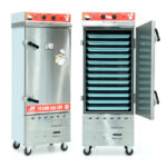 Tủ cơm 12 khay điện gas hấp từ 40kg Gạo/mẻ có điều khiển