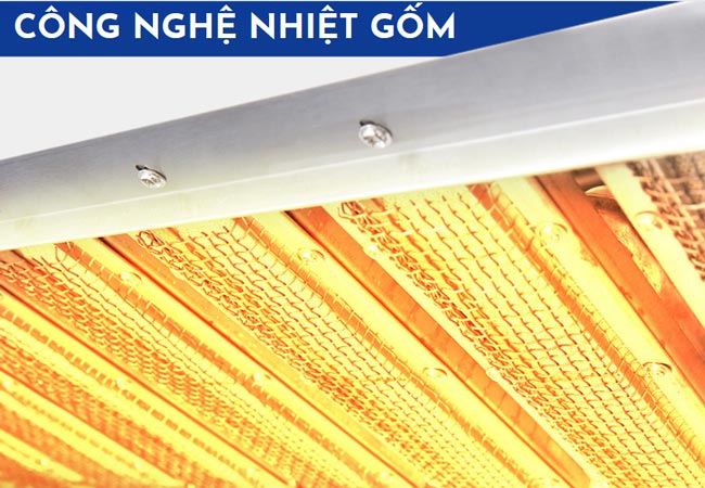 nướng nhanh bằng công nghệ nhiệt gốm