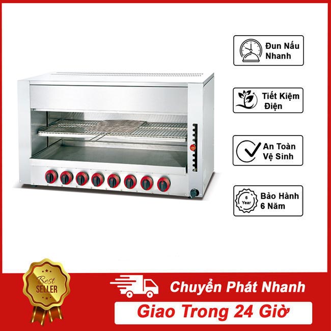 Lò nướng Salamander 8 họng